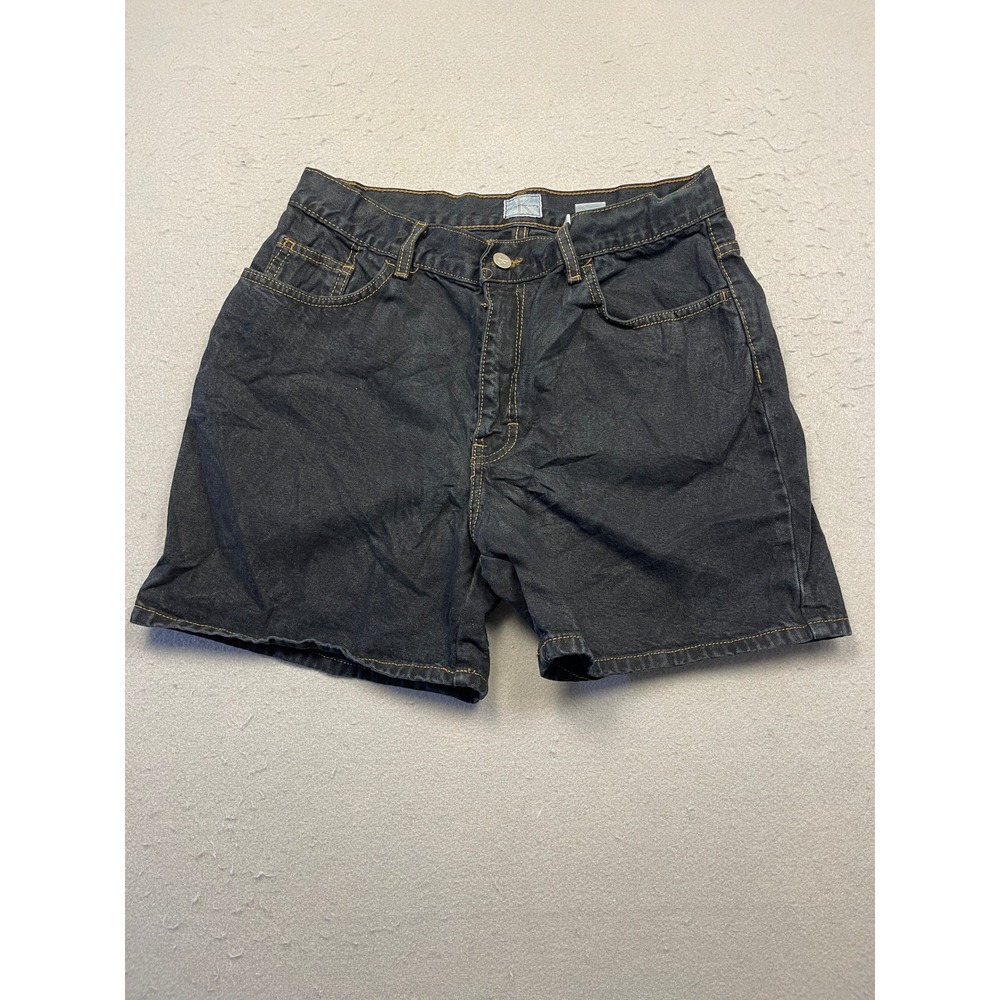Calvin Klein Jeans Shorts 100% Cotton Black Denim Size 10 W29 Womens